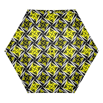 Sacred Winds in Yellow - Auto Open & Close Umbrella