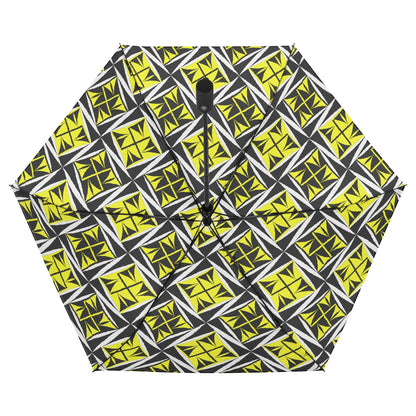 Sacred Winds in Yellow - Auto Open & Close Umbrella