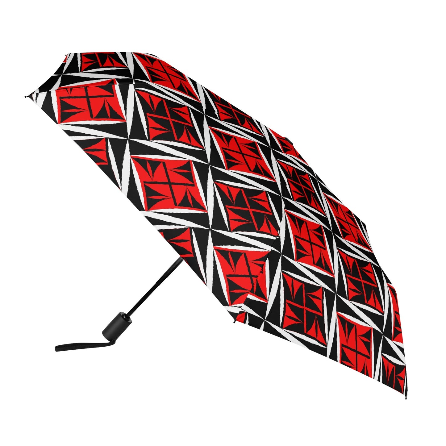 Sacred Winds in Red - Auto Open & Close Umbrella