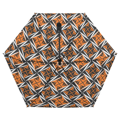 Sacred Winds in Orange - Auto Open & Close Umbrella