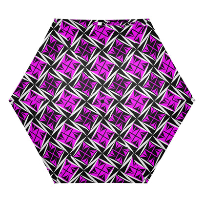 Sacred Winds in Pink - Auto Open & Close Umbrella