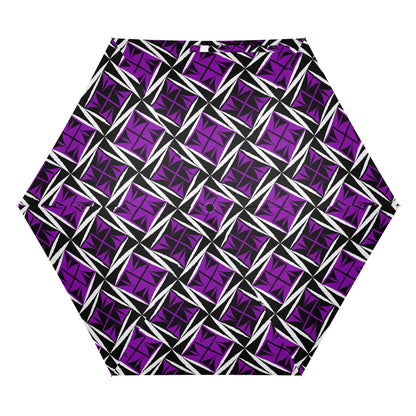 Sacred Winds in Purple - Auto Open & Close Umbrella