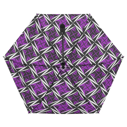 Sacred Winds in Purple - Auto Open & Close Umbrella