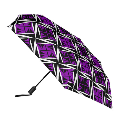 Sacred Winds in Purple - Auto Open & Close Umbrella