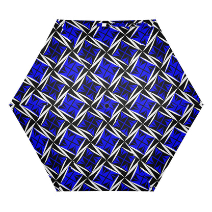 Sacred Winds in Blue - Auto Open & Close Umbrella