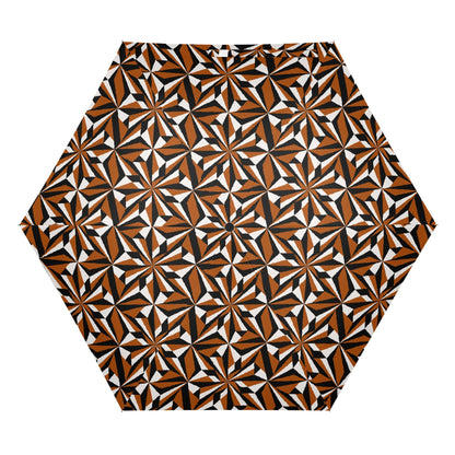 Desert Flowers in Rust - Auto Open & Close Umbrella