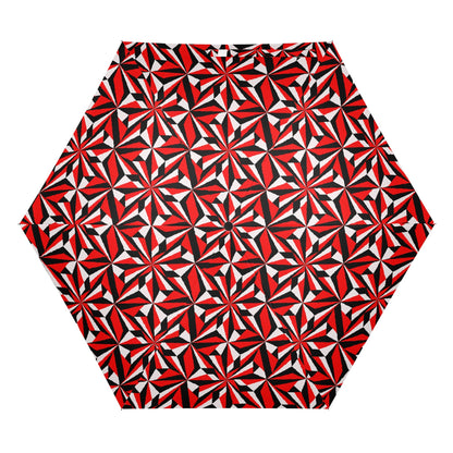 Desert Flowers in Red - Auto Open & Close Umbrella