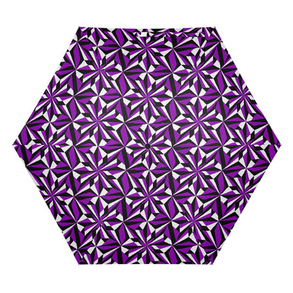 Desert Flowers in Purple - Auto Open & Close Umbrella