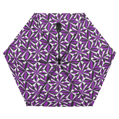 Desert Flowers in Purple - Auto Open & Close Umbrella