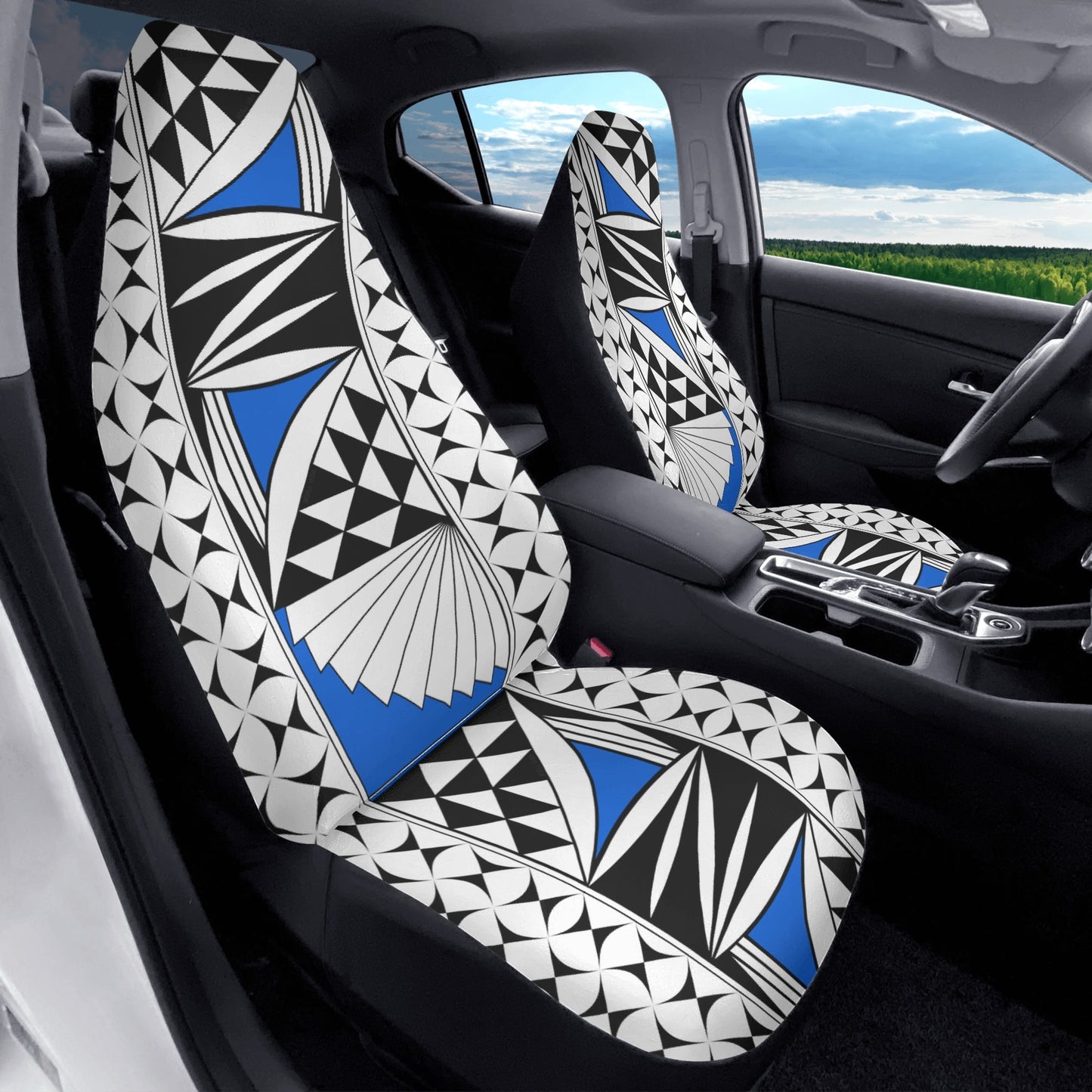 Southwest Sunrise in Blue Auto Seat Covers