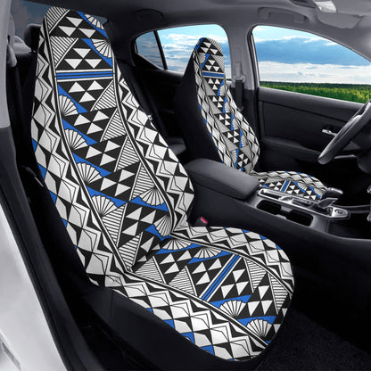 Sun and Rain in Blue Auto Seat Covers