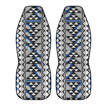 Sun and Rain in Blue Auto Seat Covers