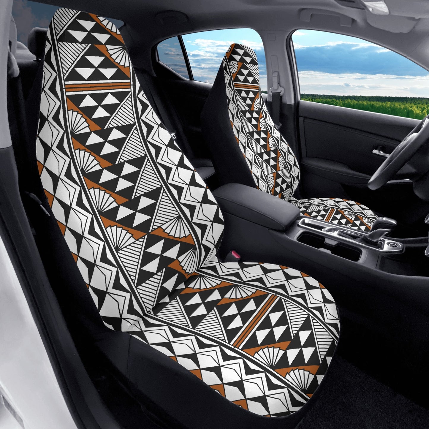 Sun and Rain in Rust Auto Seat Covers