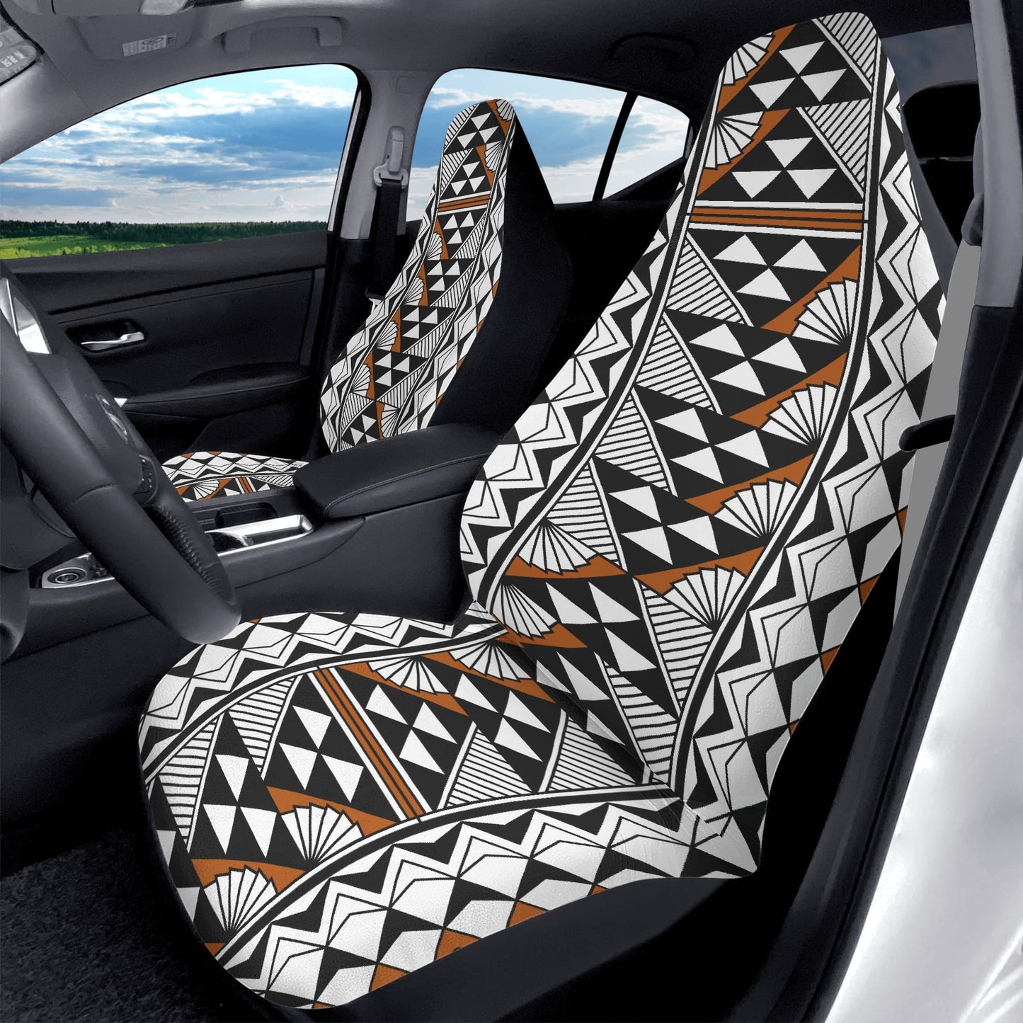 Sun and Rain in Rust Auto Seat Covers