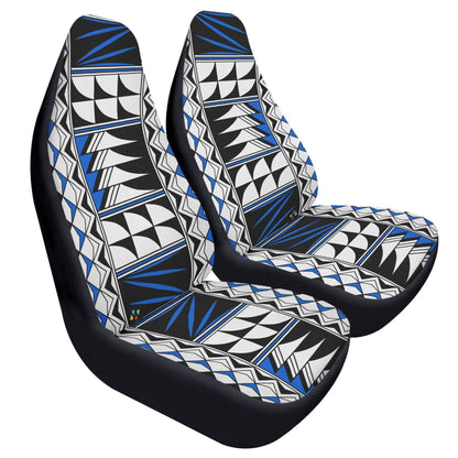 Feather Blessings in Blue Auto Seat Covers