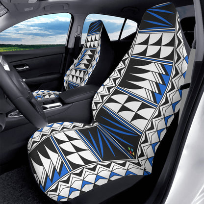 Feather Blessings in Blue Auto Seat Covers