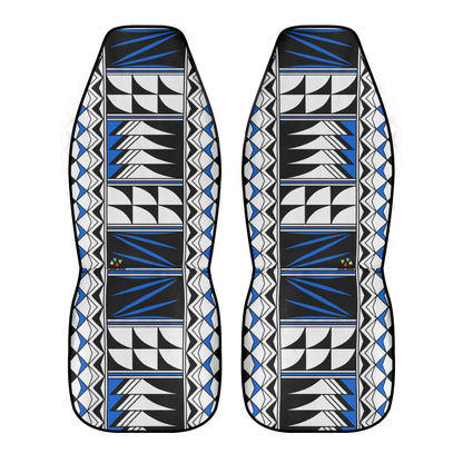 Feather Blessings in Blue Auto Seat Covers