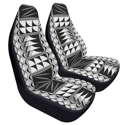 Feather Blessings in Gray Auto Seat Covers