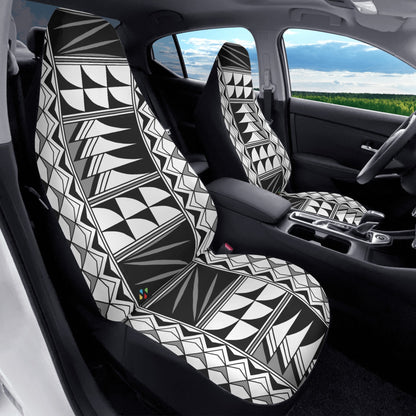 Feather Blessings in Gray Auto Seat Covers