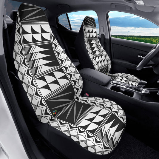 Feather Blessings in Gray Auto Seat Covers