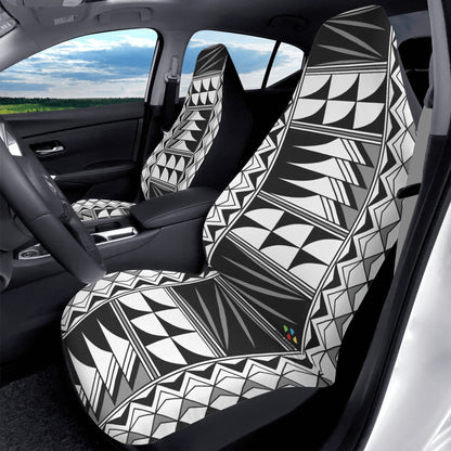 Feather Blessings in Gray Auto Seat Covers