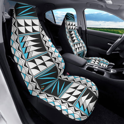 Feather Blessings in Turquoise Auto Seat Covers