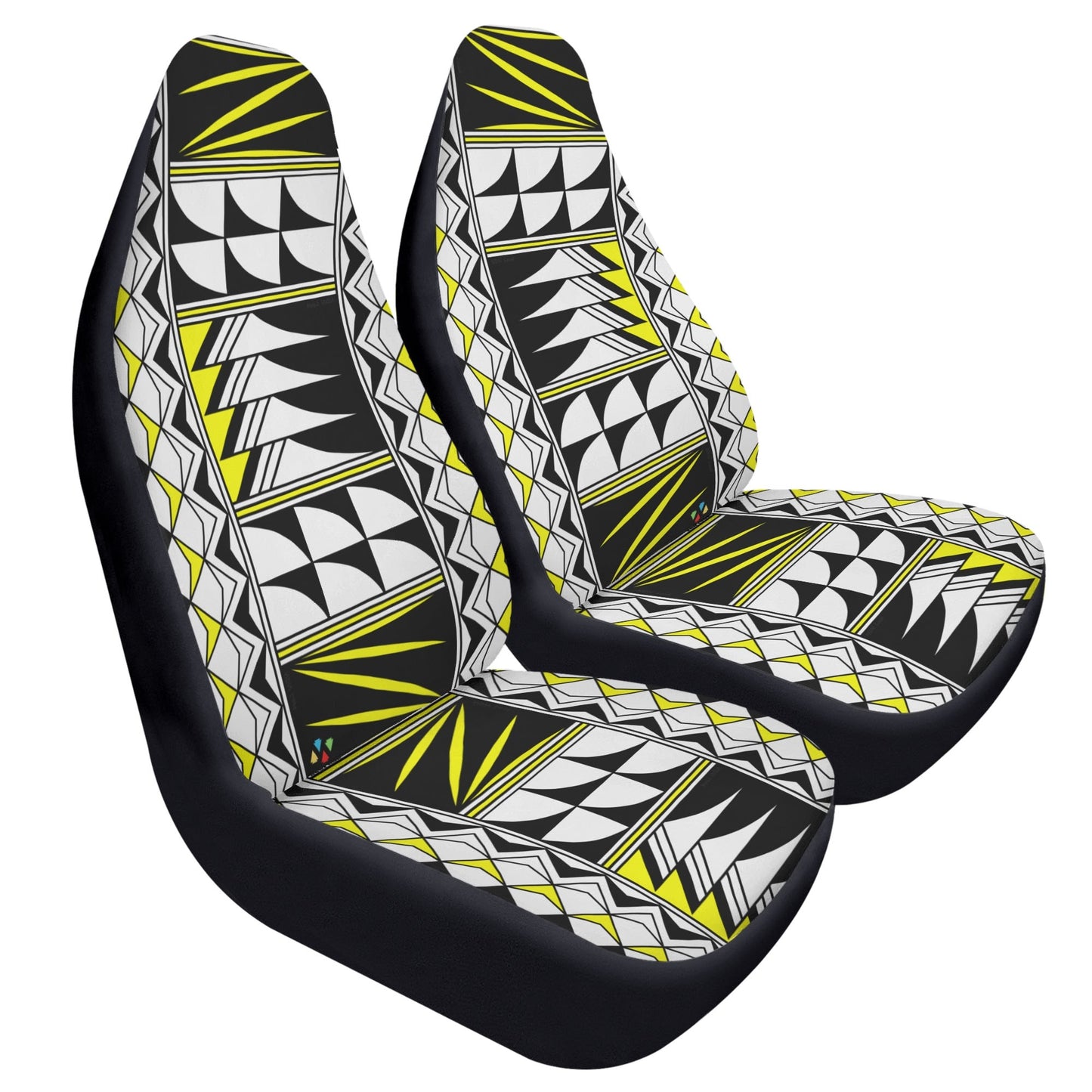 Feather Blessings in Yellow Auto Seat Covers