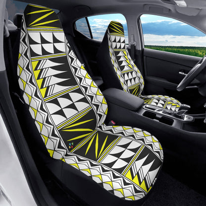 Feather Blessings in Yellow Auto Seat Covers