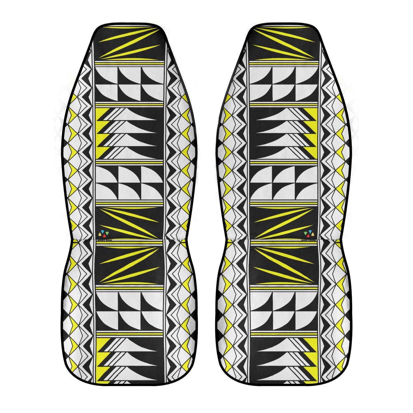Feather Blessings in Yellow Auto Seat Covers