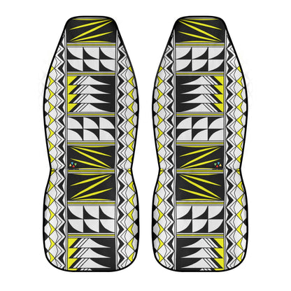 Feather Blessings in Yellow Auto Seat Covers