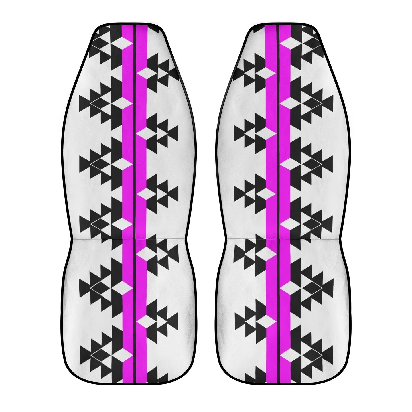 Native Woven Stories in Pink Auto Seat Covers