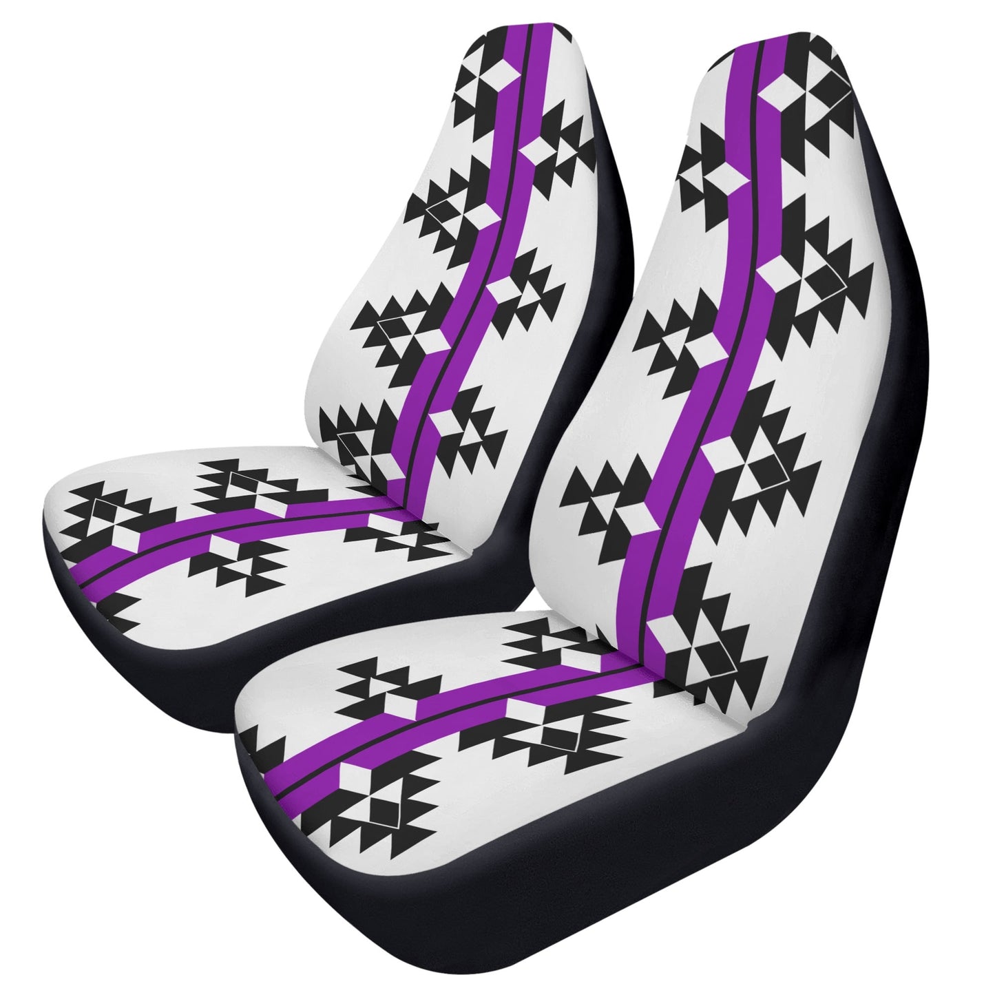 Native Woven Stories in Purple Auto Seat Covers