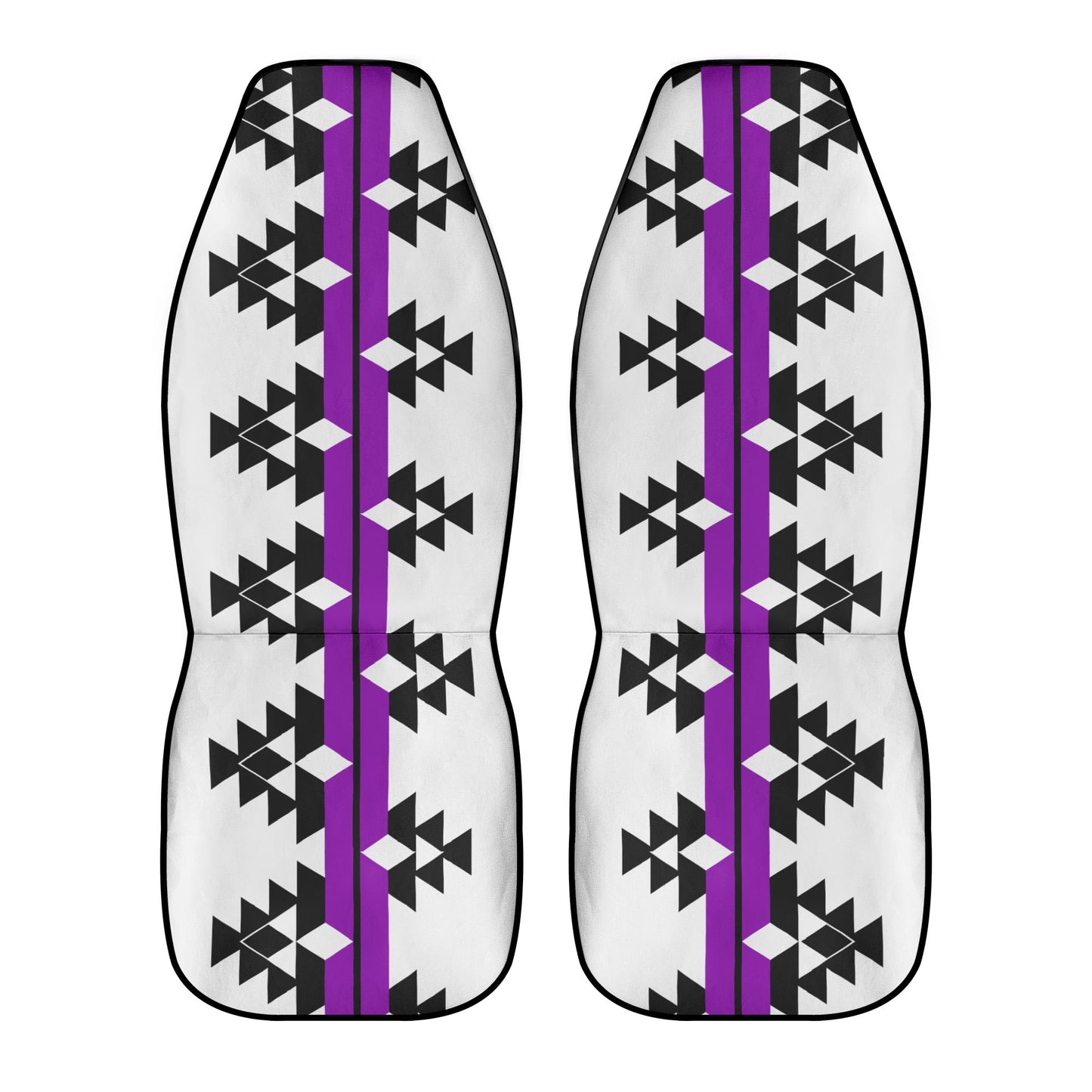 Native Woven Stories in Purple Auto Seat Covers