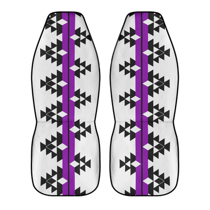 Native Stories in Purple Auto Seat Covers