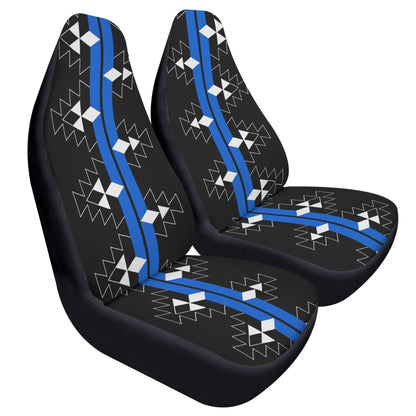 Native Stories in Blue Auto Seat Covers