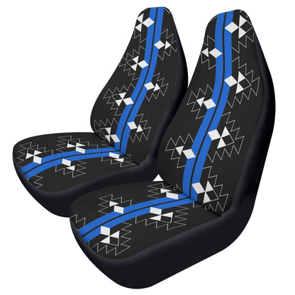 Native Stories in Blue Auto Seat Covers