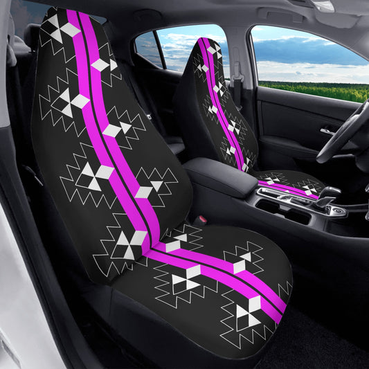 Native Stories in Pink Auto Seat Covers