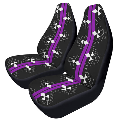 Native Stories in Purple Auto Seat Covers