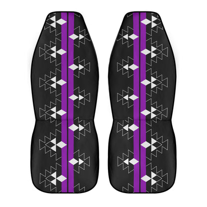 Native Stories in Purple Auto Seat Covers