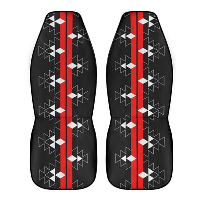 Native Stories in Red Auto Seat Covers