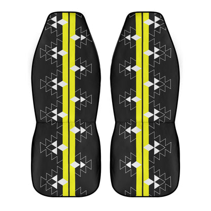 Native Stories in Yellow Auto Seat Covers