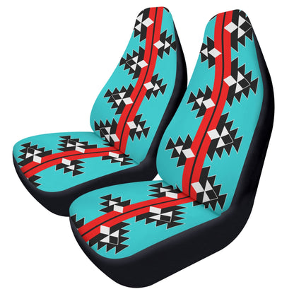 Native Stories - Red/Turquoise - Auto Seat Covers