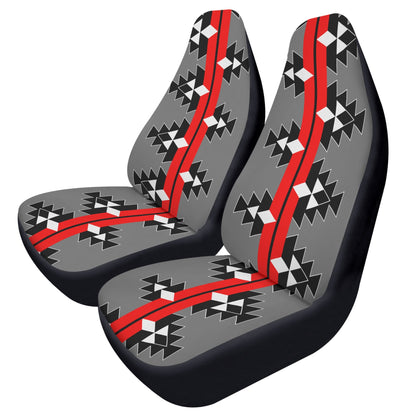 Native Stories - Red/Gray - Auto Seat Covers