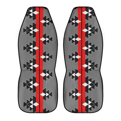 Native Stories - Red/Gray - Auto Seat Covers