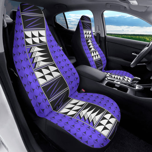 Feather Blessings on Purple Auto Seat Covers