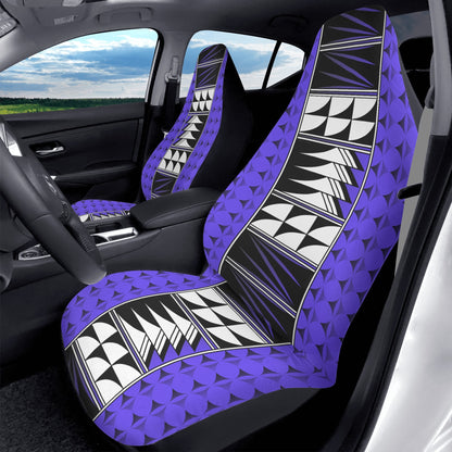 Feather Blessings on Purple Auto Seat Covers