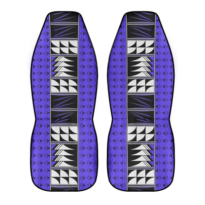 Feather Blessings on Purple Auto Seat Covers