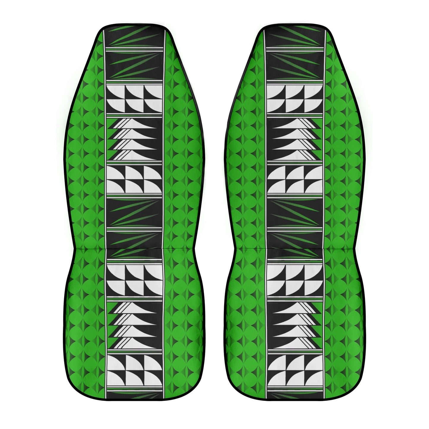 Feather Blessings on Green Auto Seat Covers