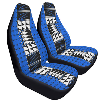 Feather Blessings on Blue Auto Seat Covers