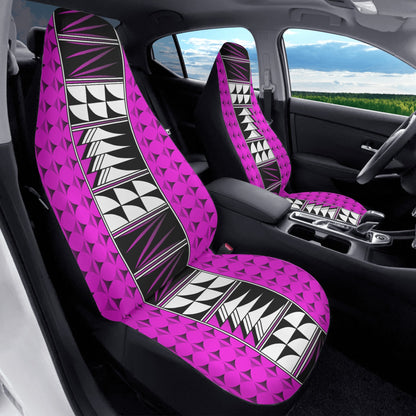 Feather Blessings on Pink Auto Seat Covers